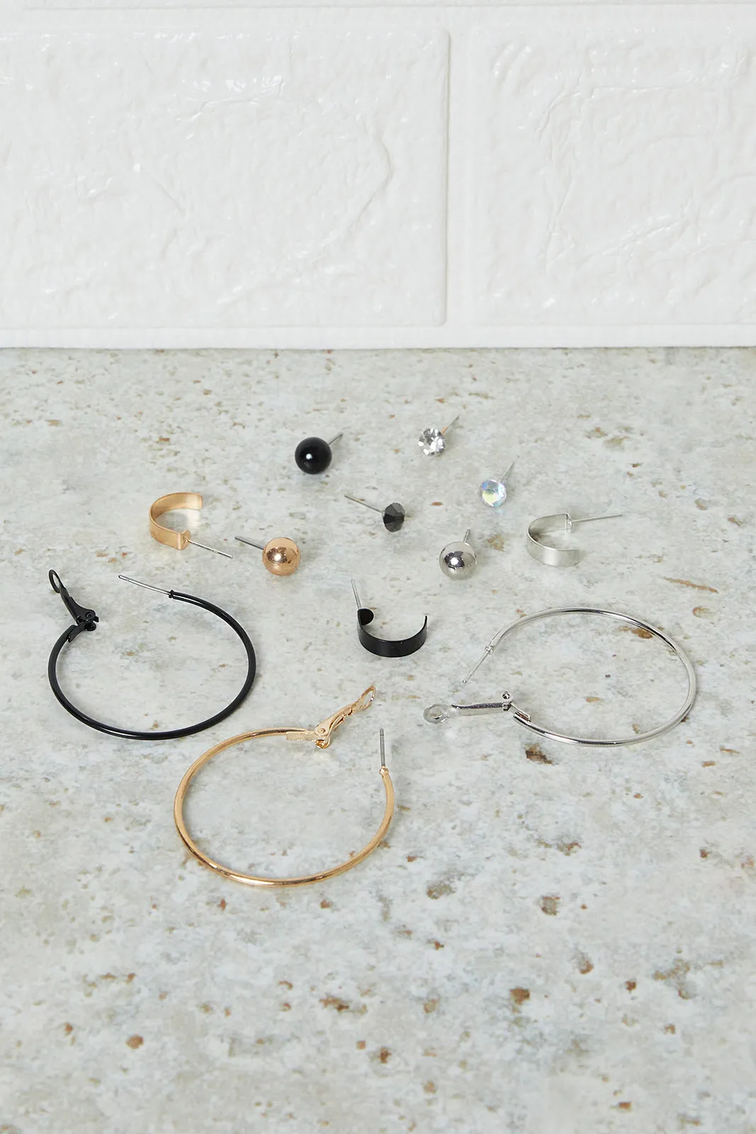 Women Assorted Embellished Earrings Set (12 Pairs) sold by Redtag product image thumbnail 2