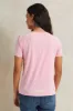 Women Pink Rhinestone Embellished T-Shirt sold by Redtag