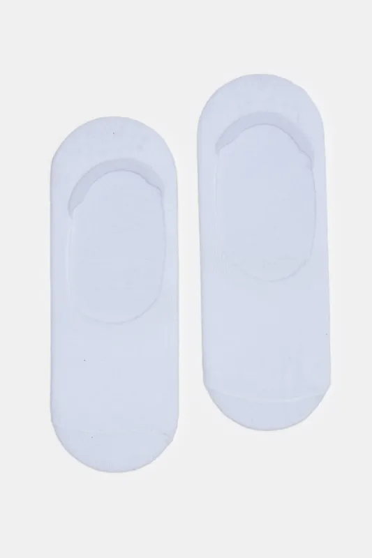 Senior Boys White Invisible Length Socks (2 Pairs) sold by Redtag