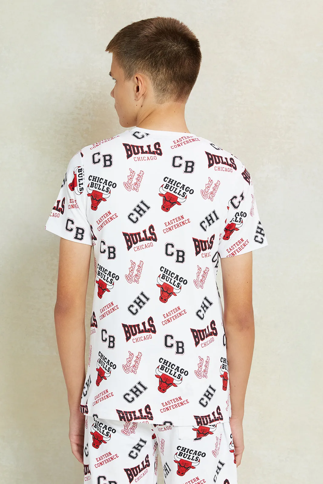 Senior Boys White Printed T-Shirt sold by Redtag product image thumbnail 3
