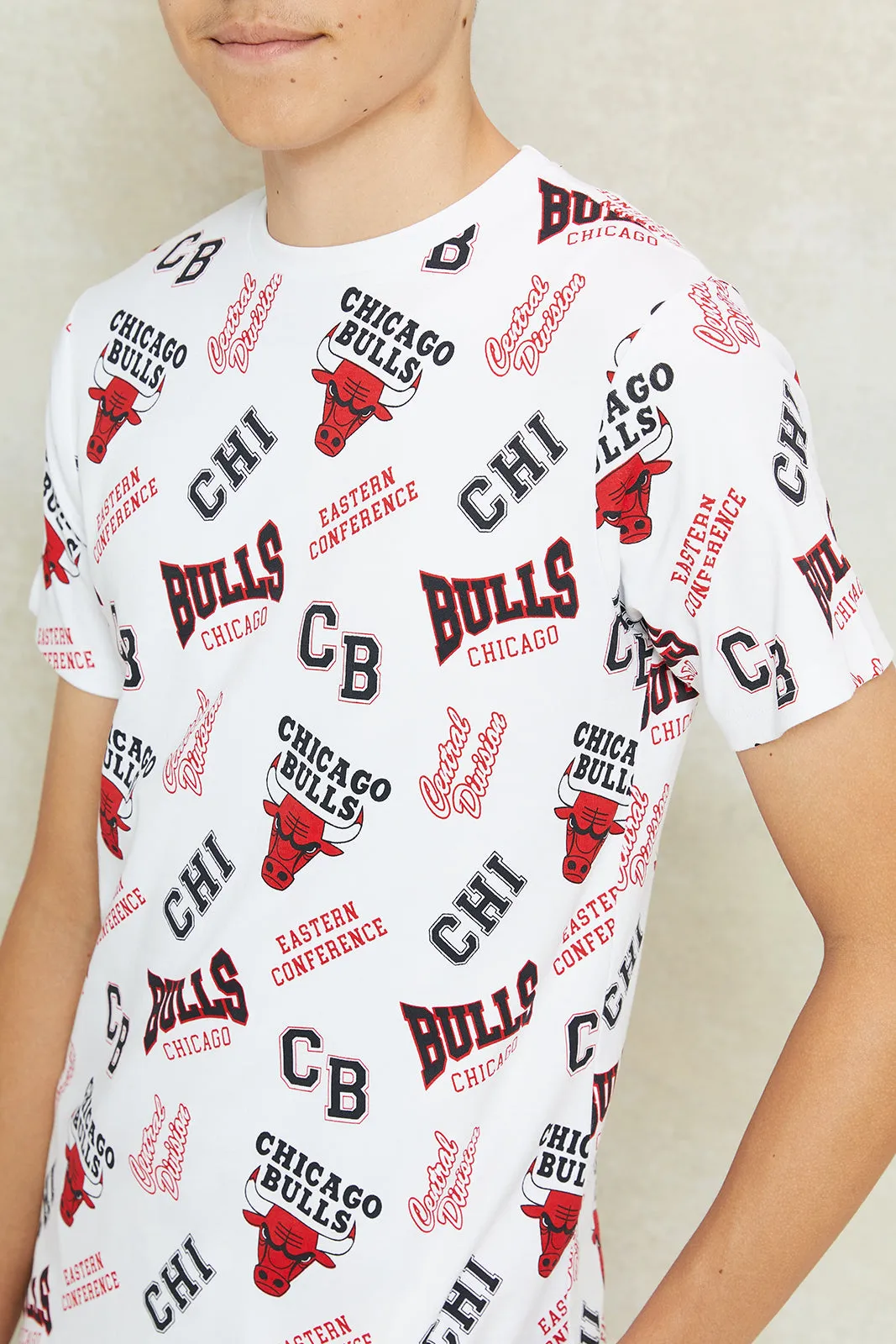 Senior Boys White Printed T-Shirt sold by Redtag product image thumbnail 4