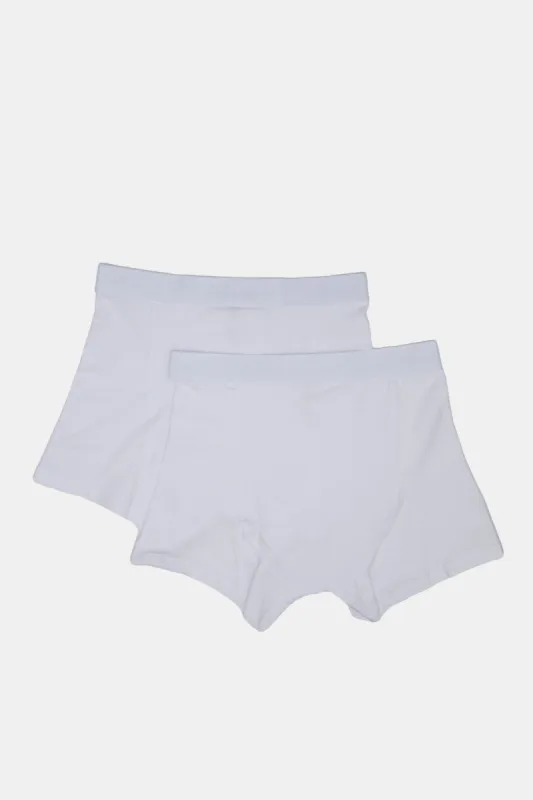 Men White Boxers Brief Set (Pack of 2) sold by Redtag