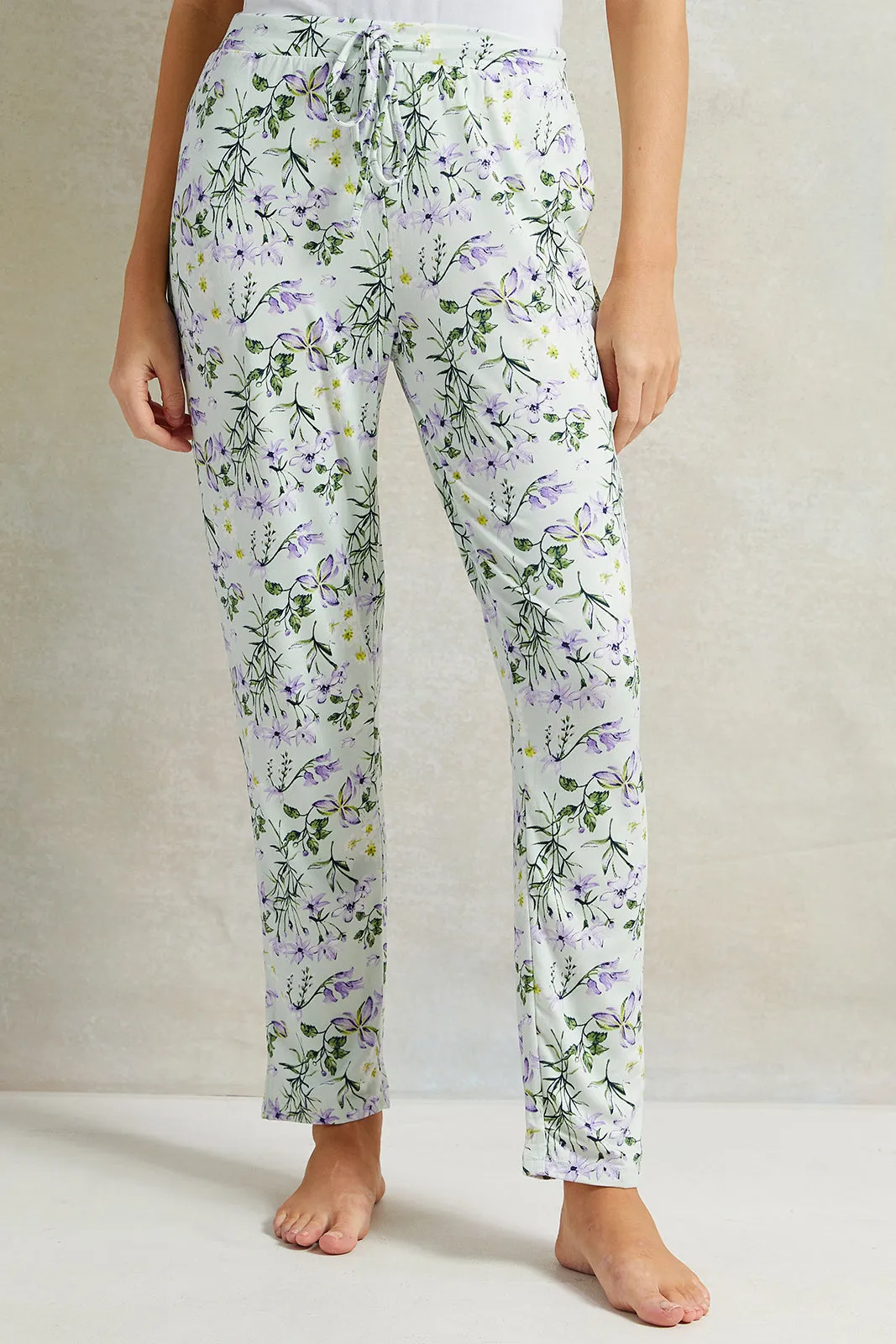 Women Mint Printed Pyjama Set (2 Piece) sold by Redtag product image thumbnail 3