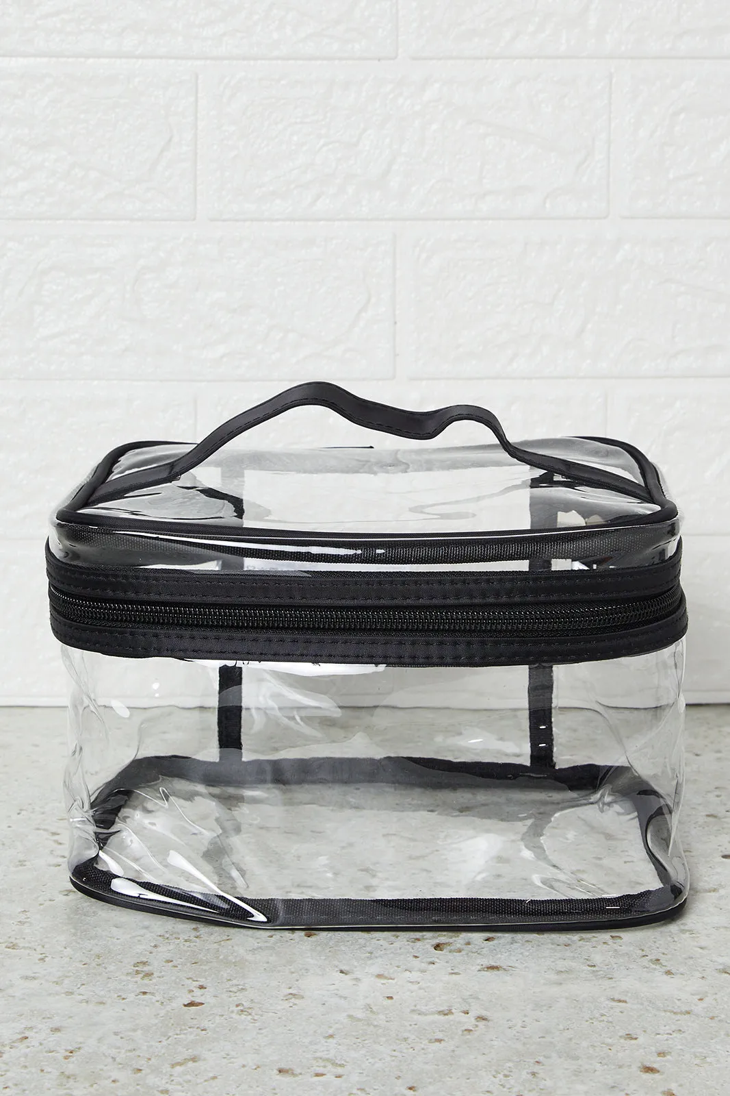 Women Black And Brown Printed Cosmetic Pouch Set (4 Piece) sold by Redtag product image thumbnail 2