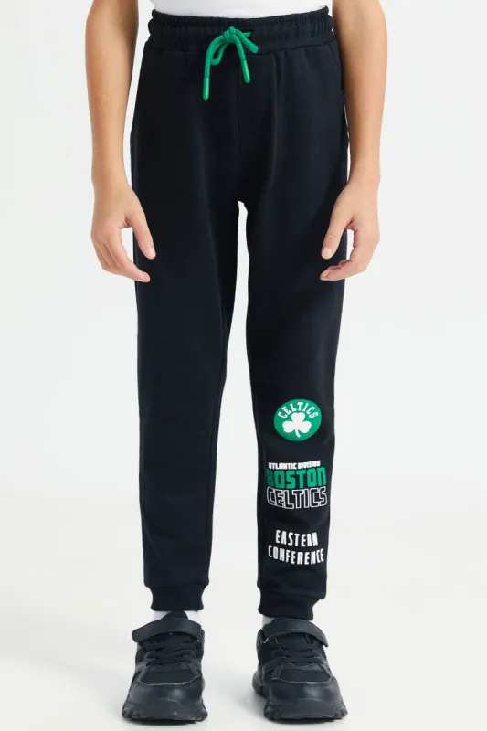 Boys Black Nba Celtics Active Pants sold by Redtag