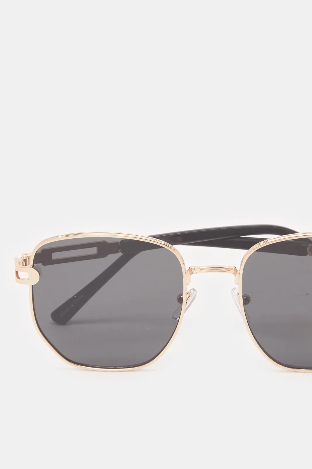 Men Black Hexagonal Sunglasses sold by Redtag product image thumbnail 4