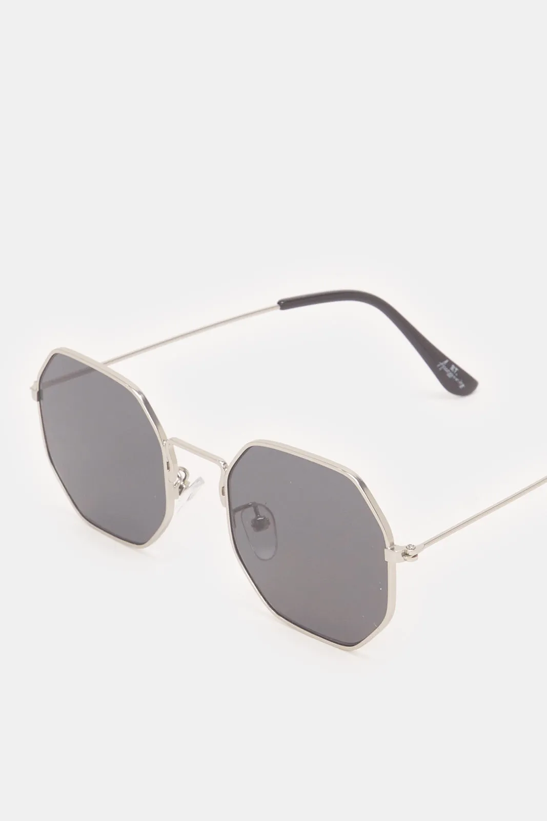 Men Black Hexagonal Sunglasses sold by Redtag product image thumbnail 3