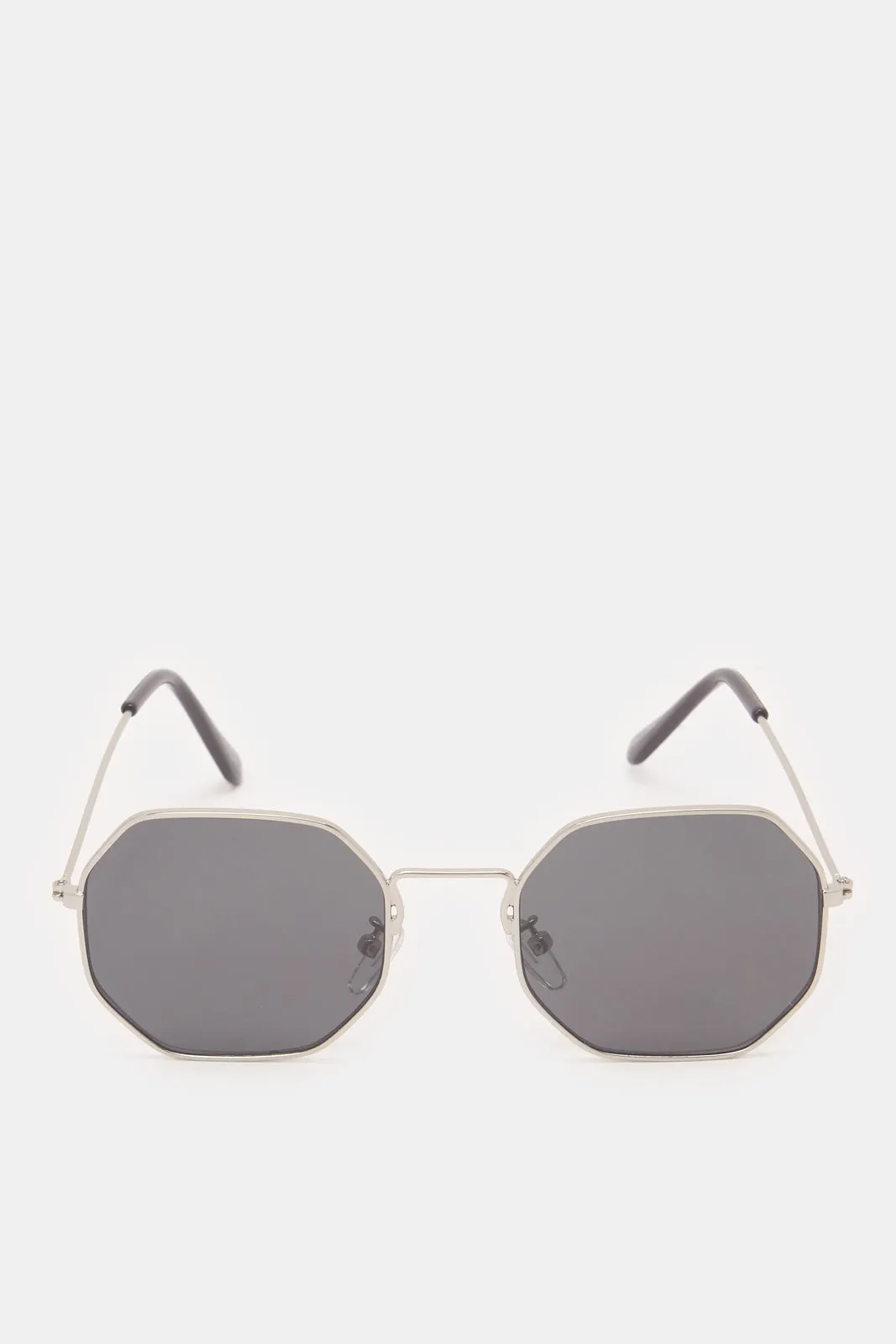 Men Black Hexagonal Sunglasses sold by Redtag