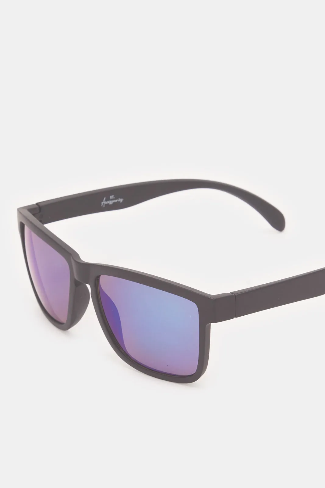Men Blue And Black Wayfarer Sunglasses sold by Redtag product image thumbnail 3