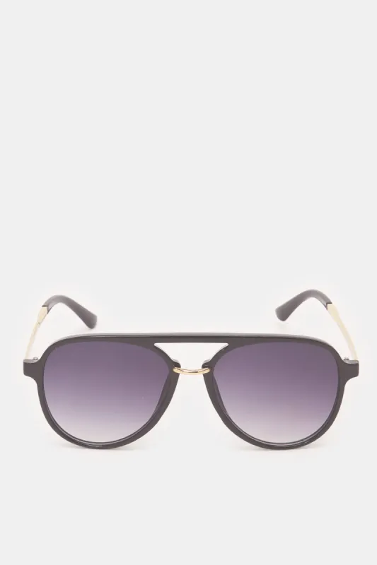 Men Black Aviator Sunglasses sold by Redtag