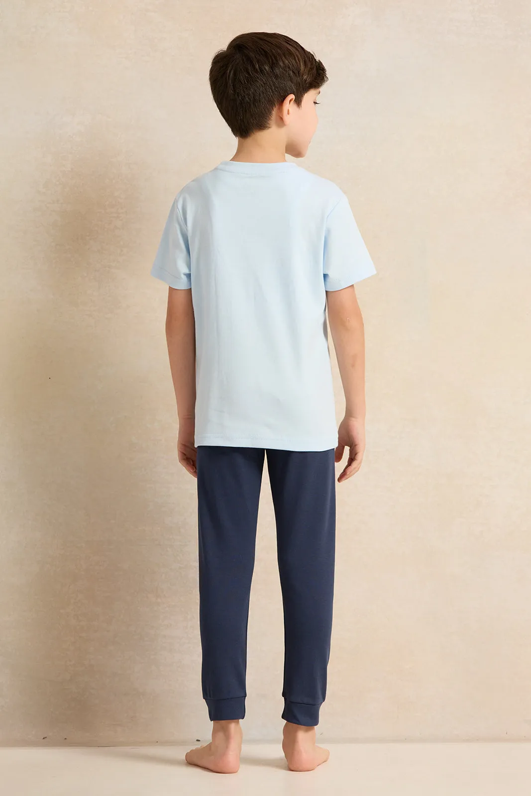 Boys Blue Space Pyjama Set (2 Piece) sold by Redtag product image thumbnail 4