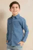 Boys Blue And White Shirt With T-Shirt Set (2 Piece) sold by Redtag