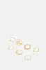 Women Gold Ring Set (7 Piece) sold by Redtag