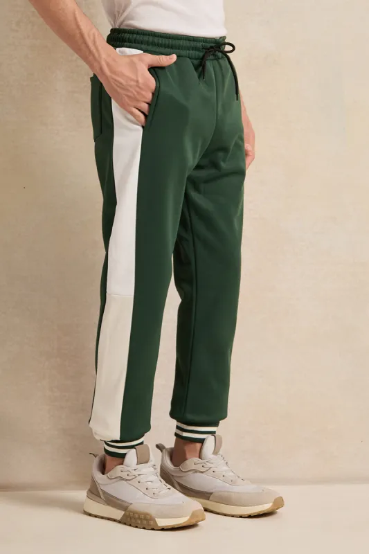 Senior Boys Olive And Beige Active Pants sold by Redtag