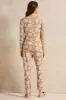 Women Brown Printed Table Pyjama Set (2 Piece) sold by Redtag