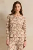 Women Brown Printed Table Pyjama Set (2 Piece) sold by Redtag