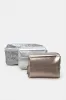 Women Silver Embellished Cosmetic Pouch Set (4 Piece) sold by Redtag