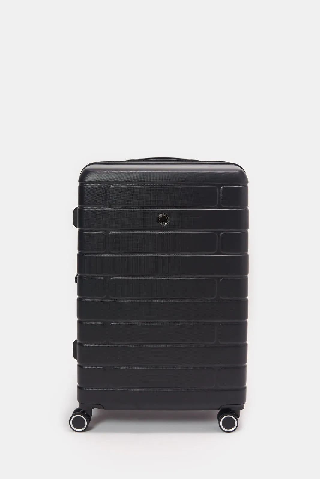 Black Textured Trolley Luggage (24 Inch) sold by Redtag