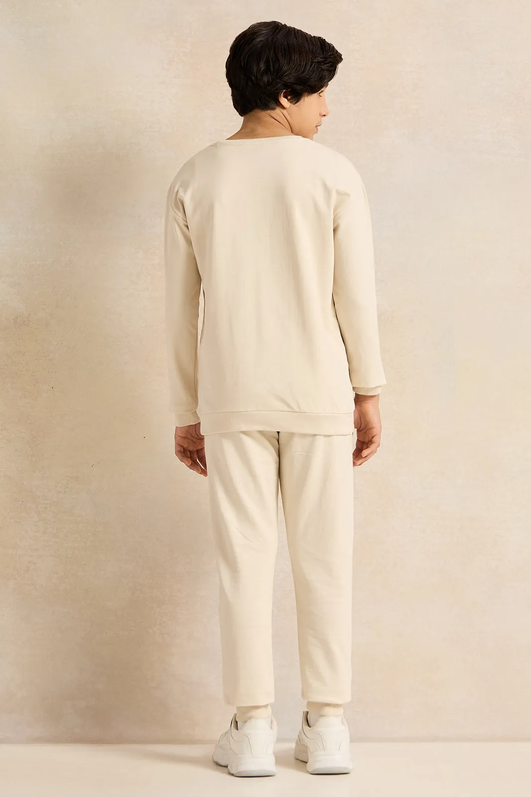 Senior Boys Beige Printed Jogger Set (2 Piece) sold by Redtag product image thumbnail 4