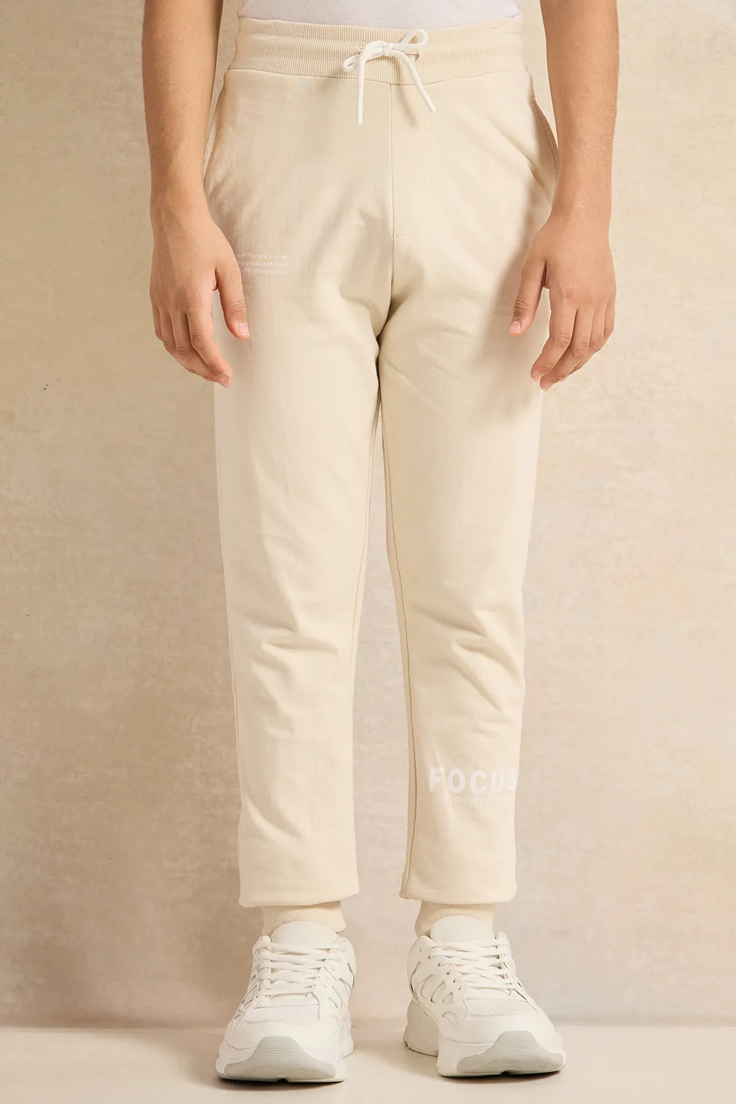 Senior Boys Beige Printed Jogger Set (2 Piece) sold by Redtag product image thumbnail 3