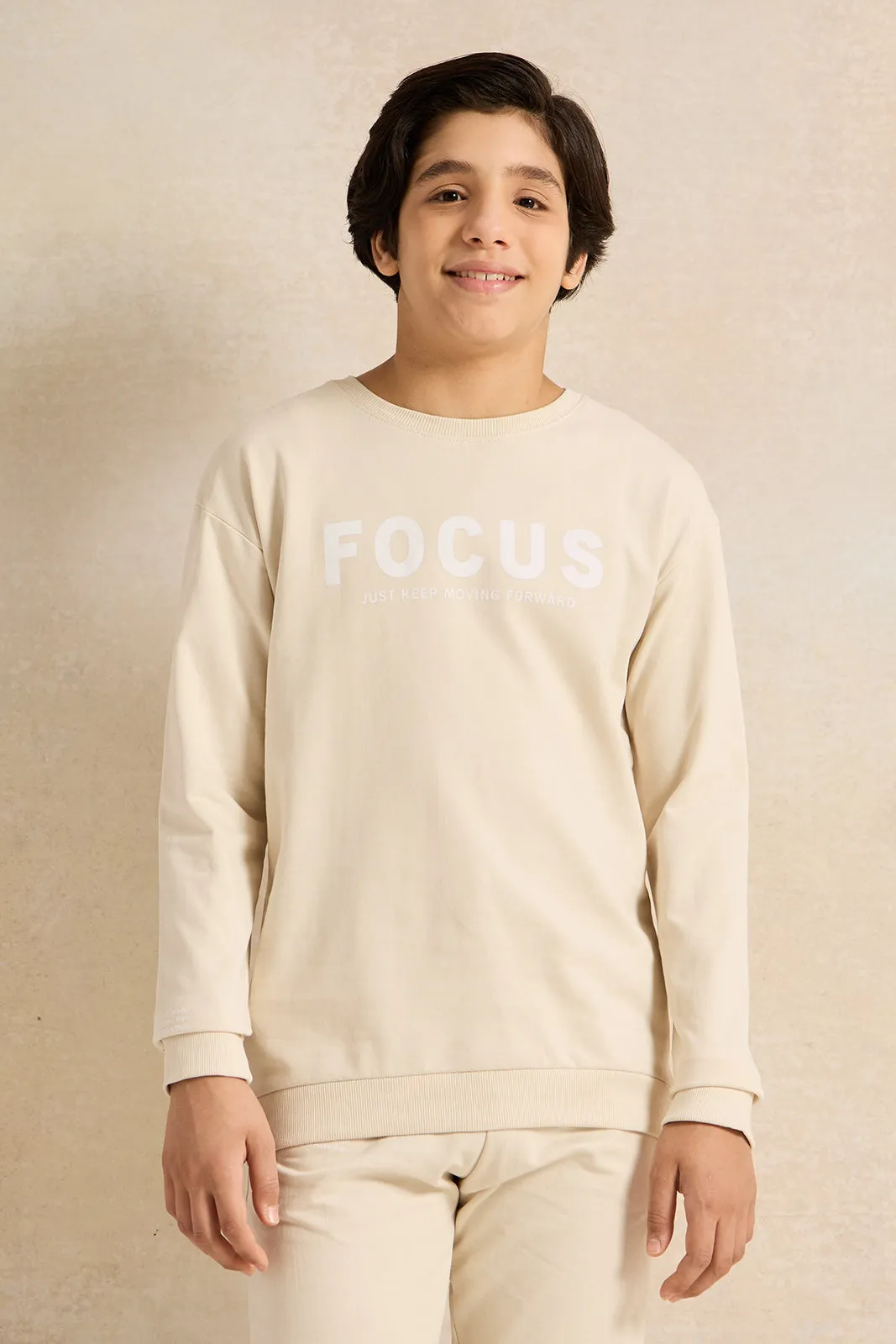 Senior Boys Beige Printed Jogger Set (2 Piece) sold by Redtag product image thumbnail 2