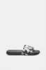 Women Black Dot Embossed Slide sold by Redtag