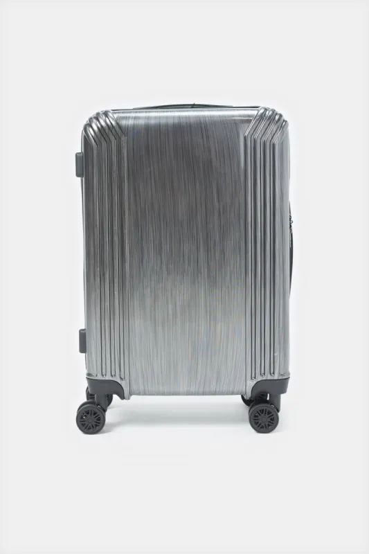 Black Textured Trolley Luggage Trolley (20 Inch) sold by Redtag