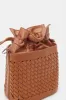 Women Brown Embellished Bucket Bag sold by Redtag