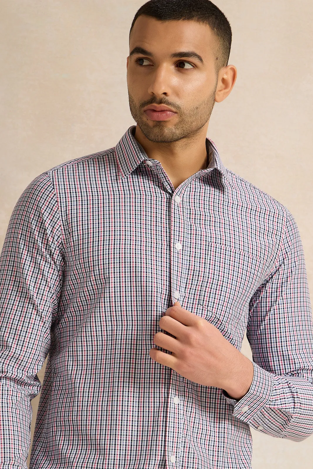 Men Multicolour Shirt sold by Redtag product image thumbnail 4
