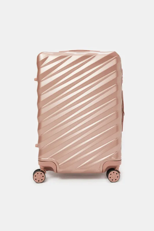 Gold Textured Luggage Trolley (28 Inch) sold by Redtag