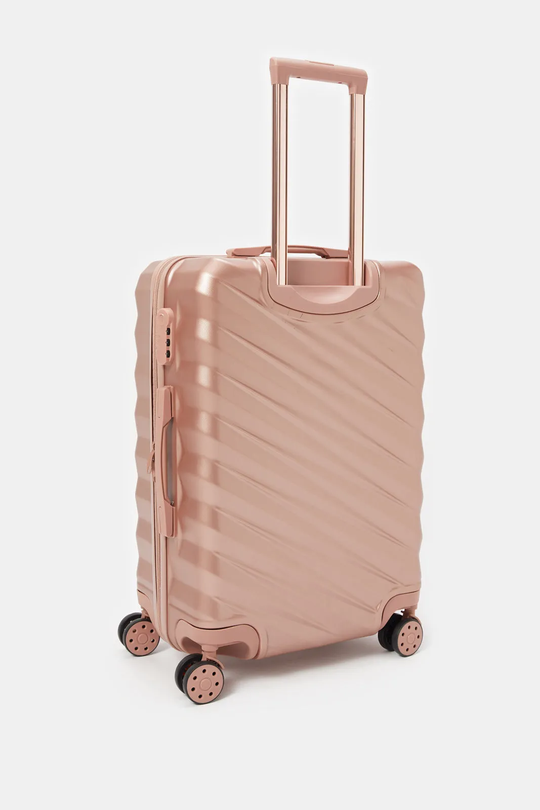 Gold Textured Luggage Trolley (24 Inch) sold by Redtag product image thumbnail 2