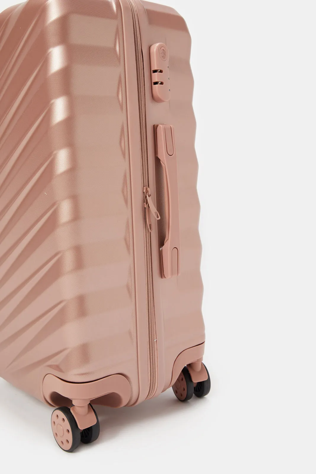 Gold Textured Luggage Trolley (24 Inch) sold by Redtag product image thumbnail 4