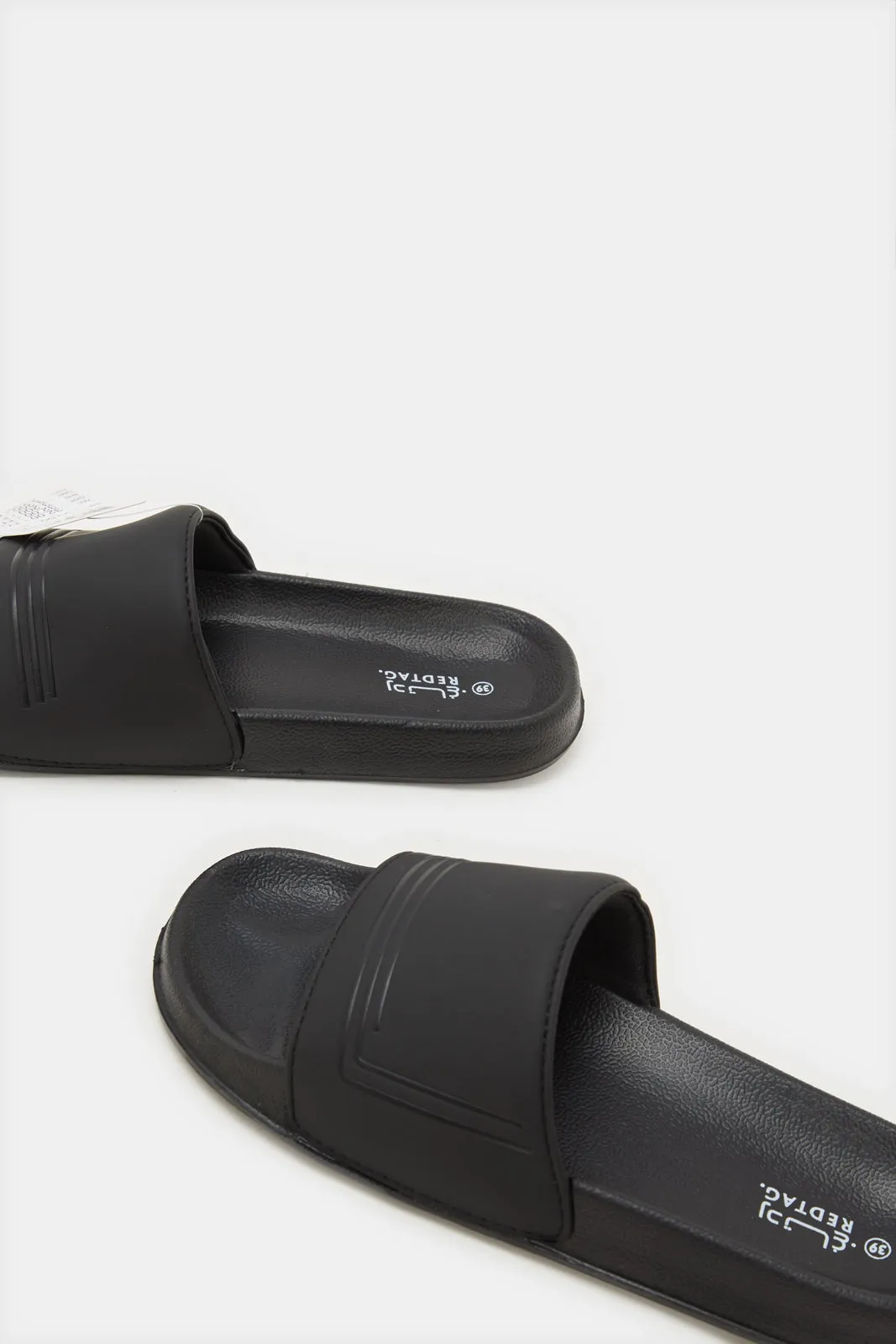 Senior Boys Black Padded Slide sold by Redtag product image thumbnail 3