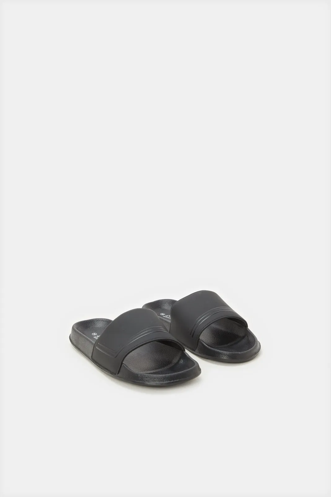 Senior Boys Black Padded Slide sold by Redtag product image thumbnail 2