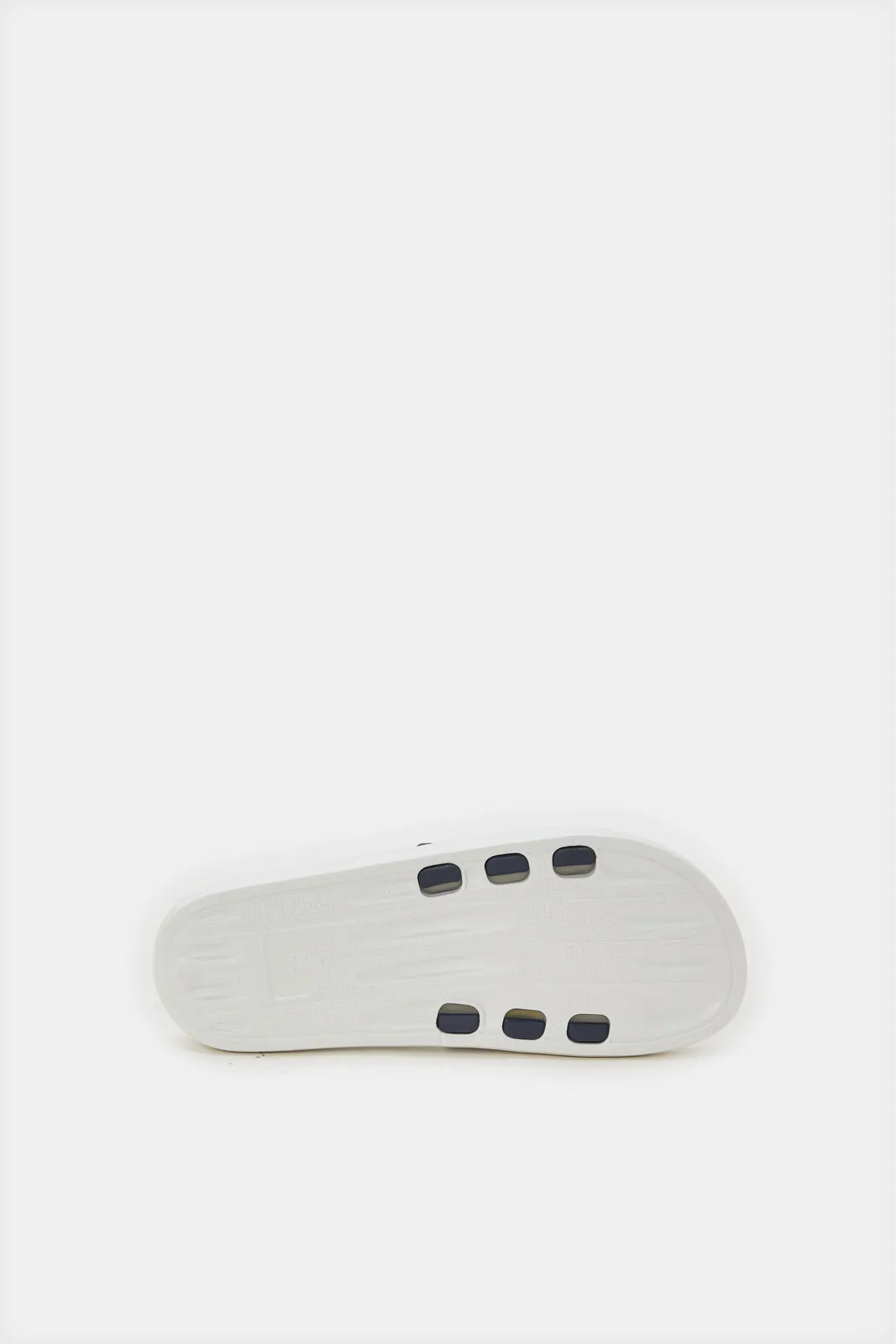 Senior Boys White Rubber Upper Slide sold by Redtag product image thumbnail 5