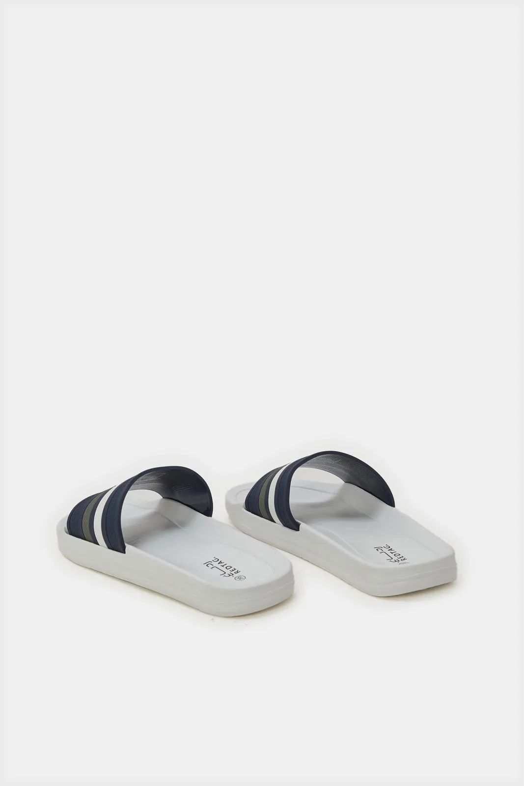 Senior Boys White Rubber Upper Slide sold by Redtag product image thumbnail 4