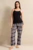 Women Navy Checkered Pyjama Bottom sold by Redtag