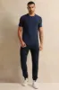 Men Navy Twill Joggers sold by Redtag