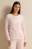 Women Pink Dotted Pajama Set (2 Piece) sold by Redtag