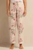 Women Cream Floral Satin Pyjama Set (2 Piece) sold by Redtag