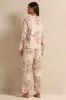 Women Cream Floral Satin Pyjama Set (2 Piece) sold by Redtag