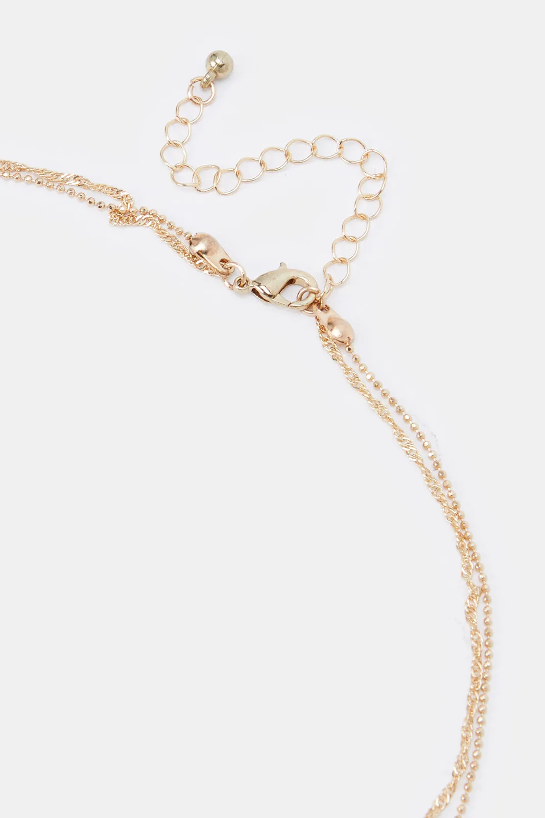 Women Gold Embellished Necklace sold by Redtag product image thumbnail 3