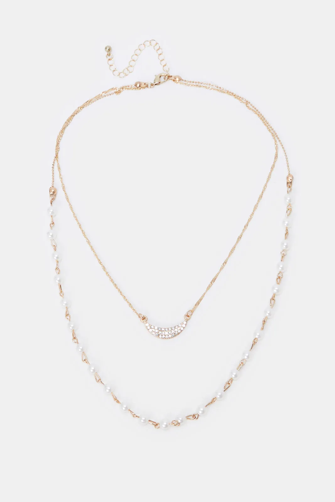 Women Gold Embellished Necklace sold by Redtag