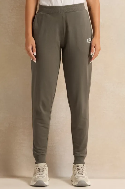 Women Grey Printed Active Pants sold by Redtag
