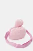 Pink Character Faux Fur Backpack sold by Redtag