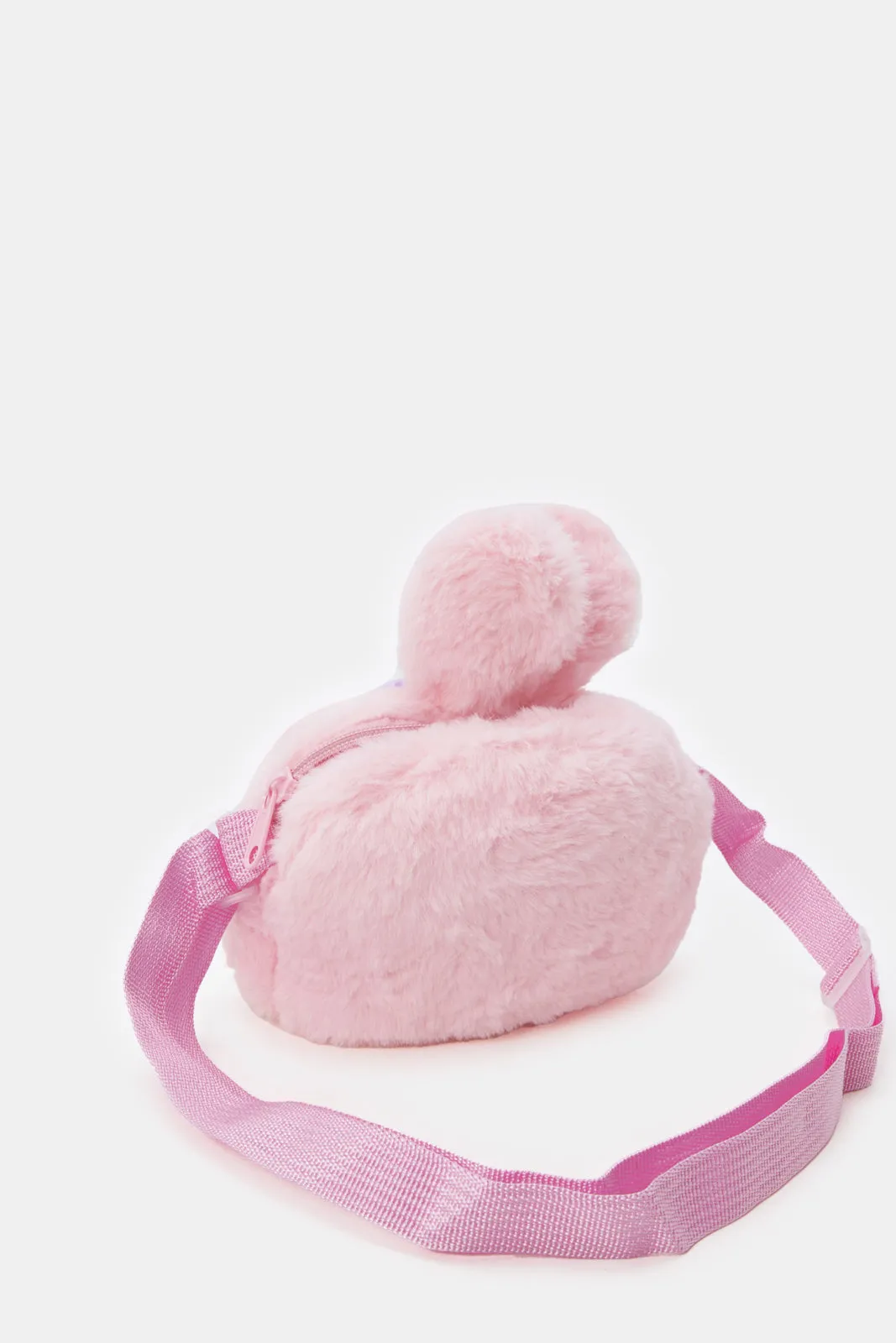 Pink Character Faux Fur Backpack sold by Redtag product image thumbnail 2