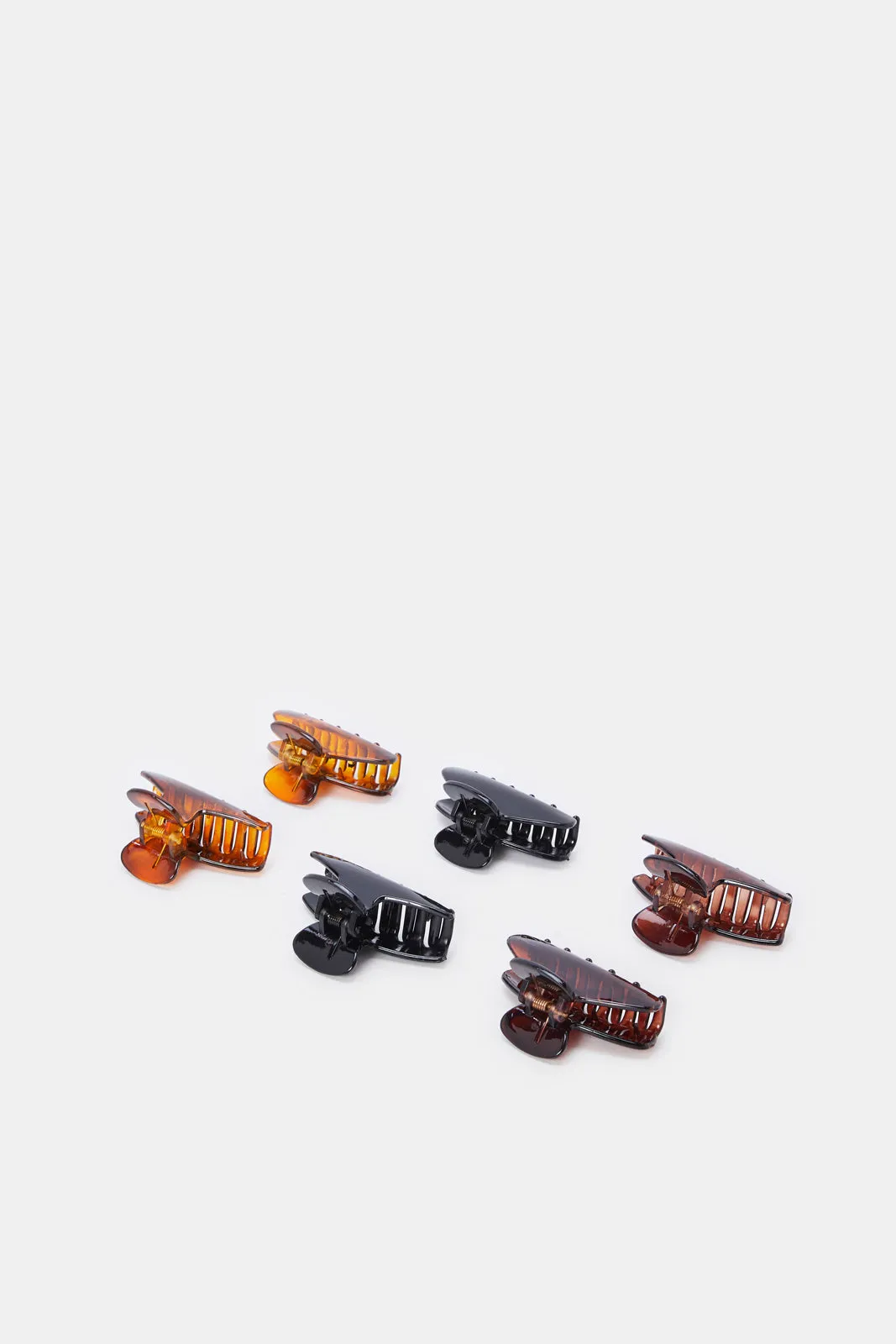 Women Assorted Solid Hair Claw Set (6 Piece) sold by Redtag product image thumbnail 2