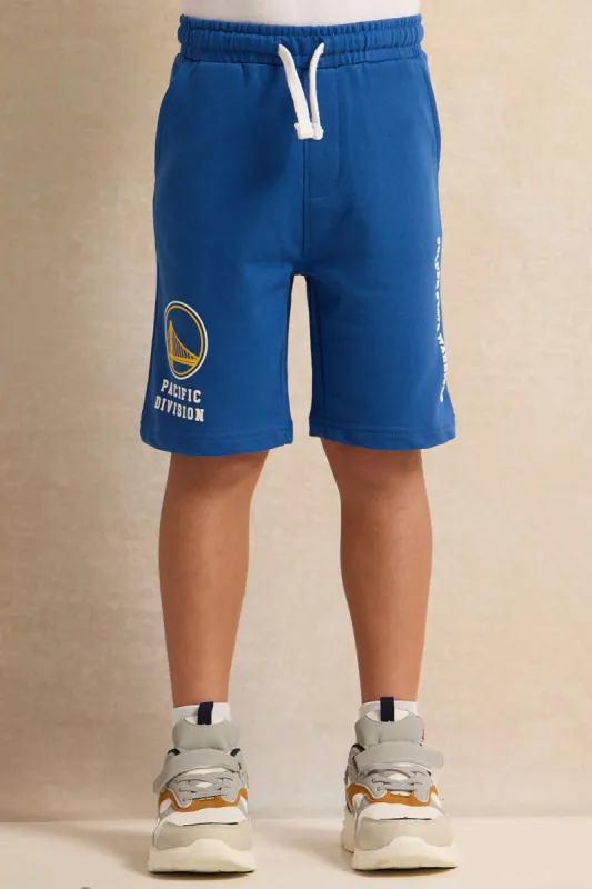 Boys Blue Nba Print Shorts sold by Redtag