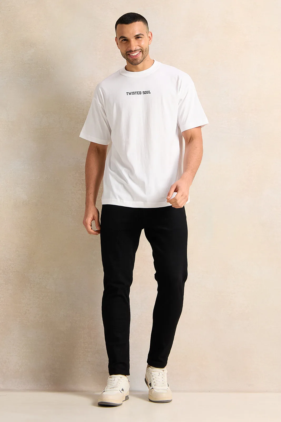 Men White Printed T-Shirt sold by Redtag product image thumbnail 2