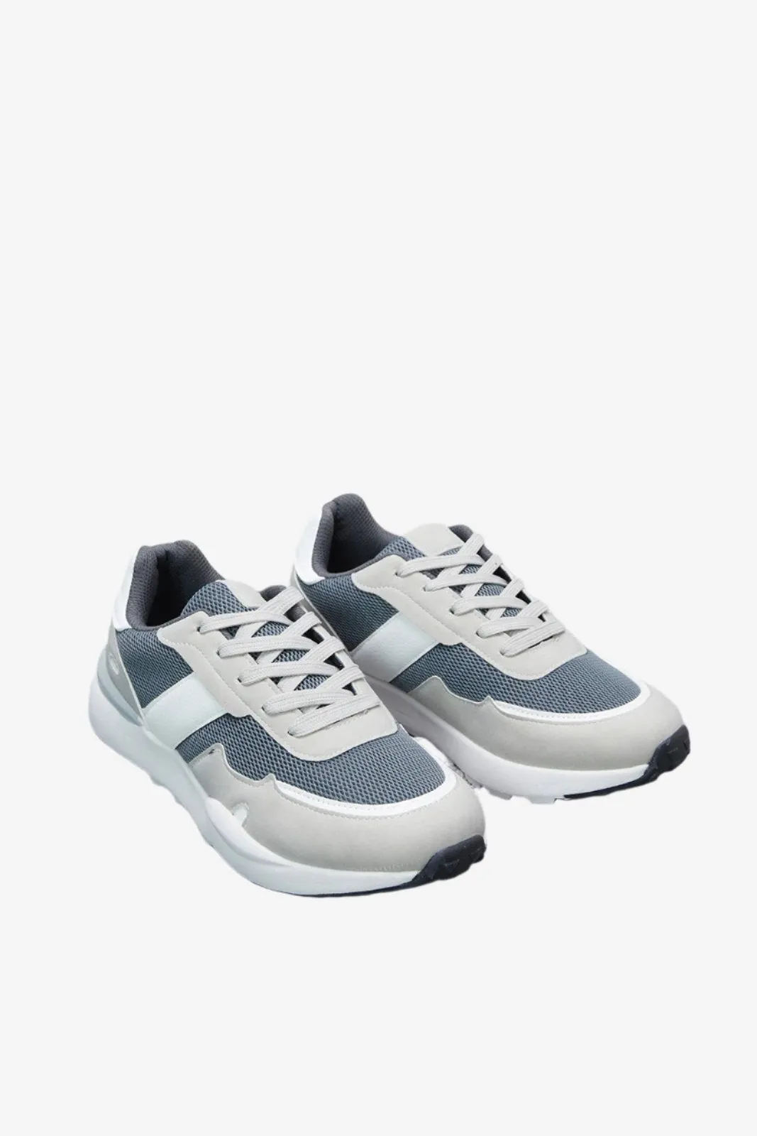 Senior Boys Grey Material Block Sneakers sold by Redtag product image thumbnail 2
